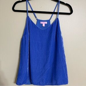 Lilly Pulitzer Dusk Racerback Tank silk blend size small